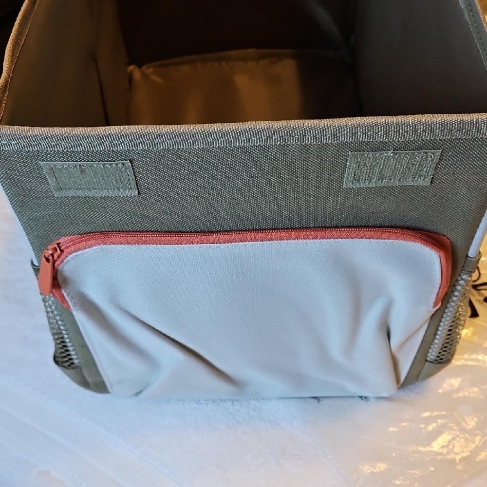Thirty-One Gray and Orange Storage Bin - Picture 3 of 10